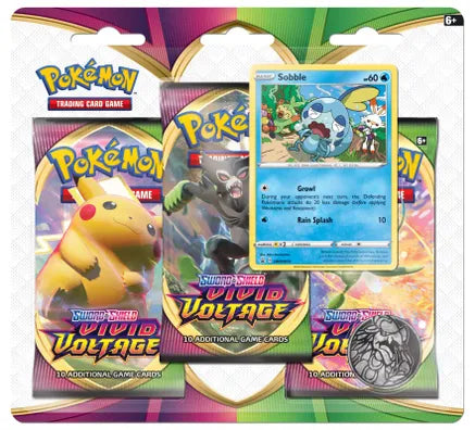 Pokemon: Vivid Voltage 3 Pack Blister – Double Infinity Gaming