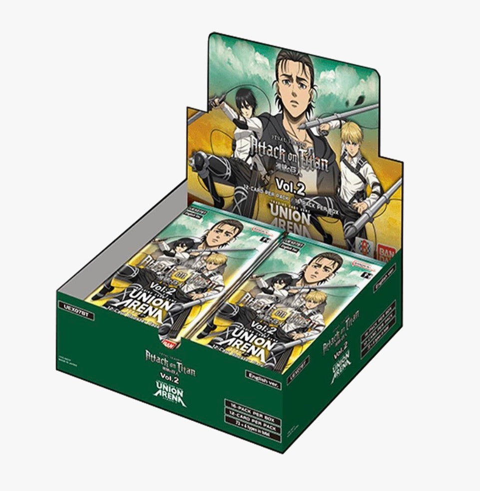 Union Arena Card Game: Attack on Titan Vol. 2 - Booster Display