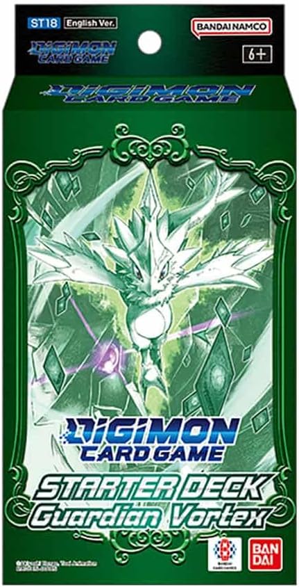 デジモンカード 18枚セット キラ　希少 Digimon Card Game: Starter Deck: Guardian Vortex [St-18] – Double
