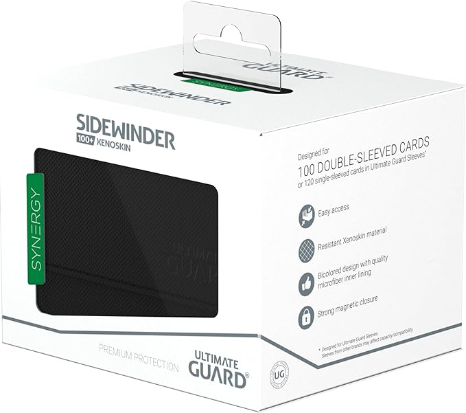 oversized card sleeve Ultimate Guard Boulder 100+ Clear, Deck Case for 100 Double-Sleeved TC –  Collectors Emporium NY main image 0