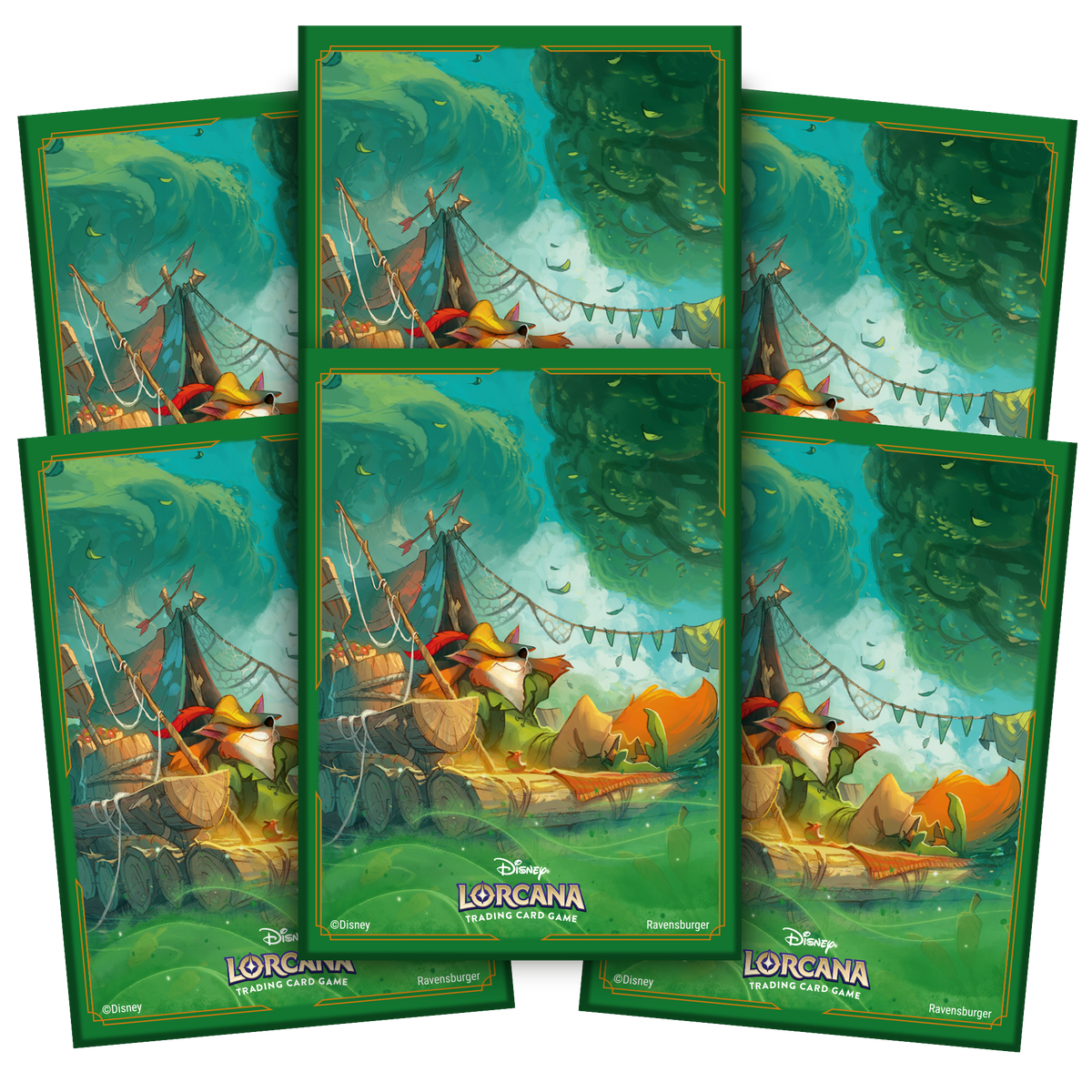 Lorcana Supplies: Into the Inklands: Robin Hood Card Sleeves