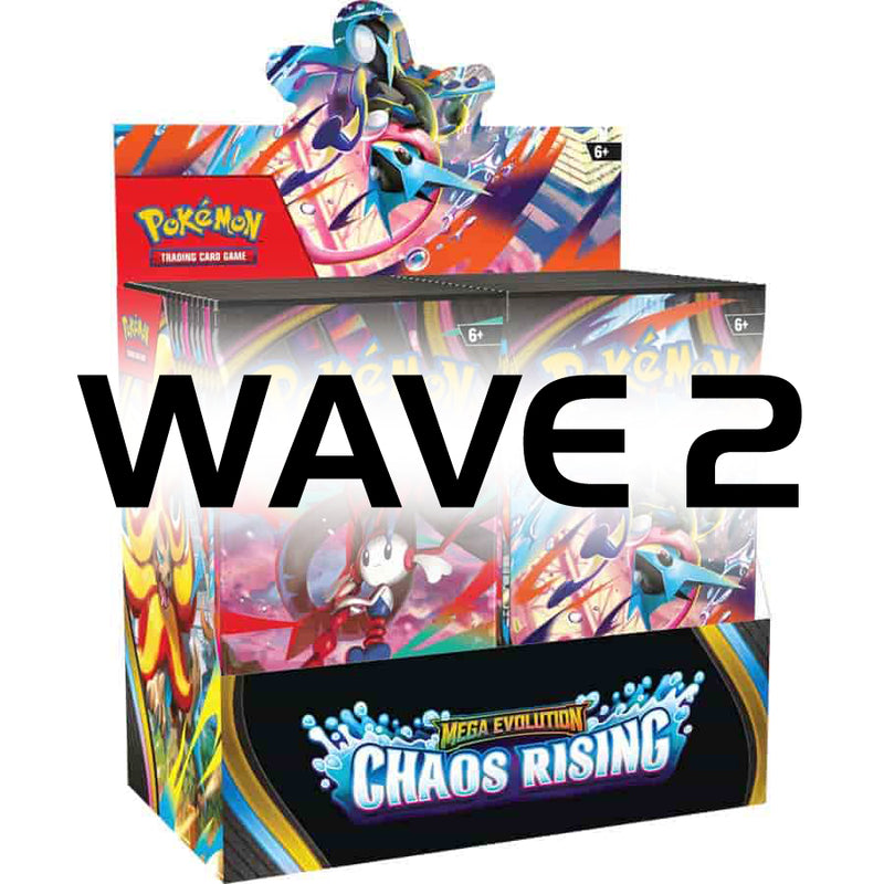 pokemon booster box coming soon WAVE 2 Tcg: Mega Evolution Chaos Rising (Me04) (WAVE 2 Store Trainer’s Pokémon Break into Landfall - Omnath Locus Condition:Mint