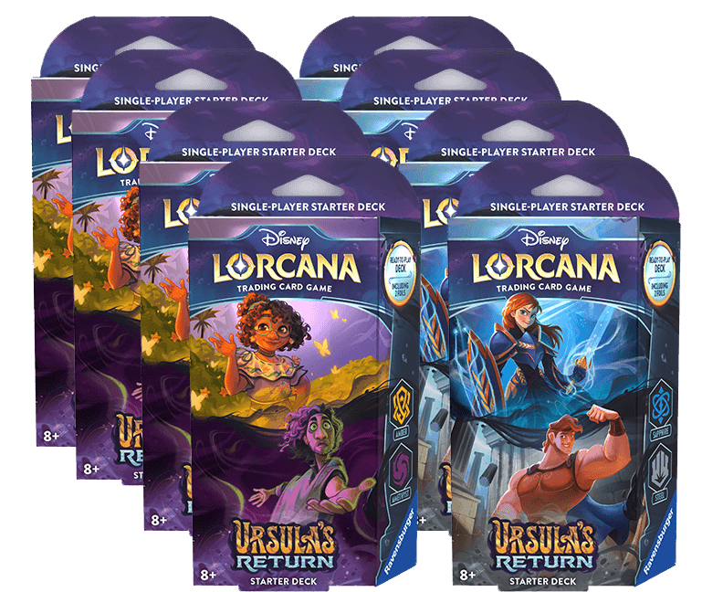 Lorcana: Ursula's Return: Starter Deck Display (8 decks) Double Infinity Gaming Lorcana: Ursula's Return: Starter Deck Display (8 decks) Double Infinity Gaming