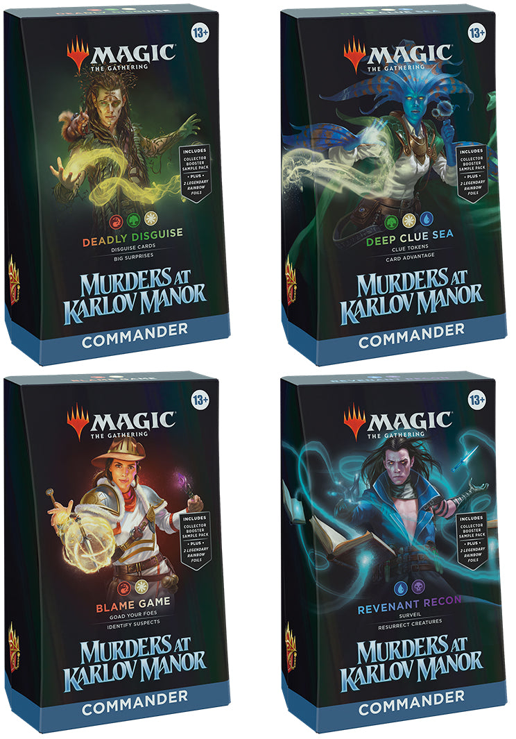 Magic the Gathering: Murders at Karlov Manor Commander Deck Display (4 Decks)