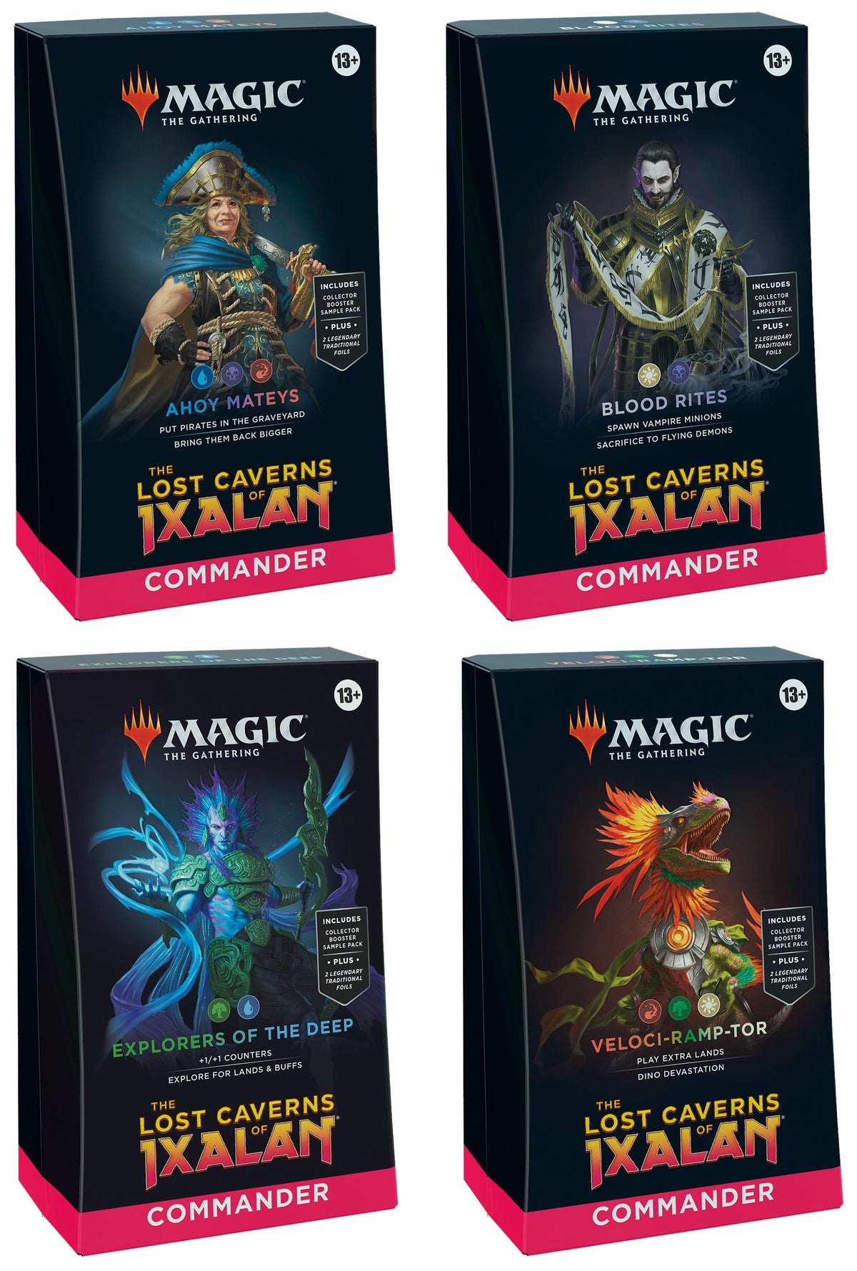 Magic the Gathering: Lost Caverns of Ixalan - Set of 4 Commander Decks