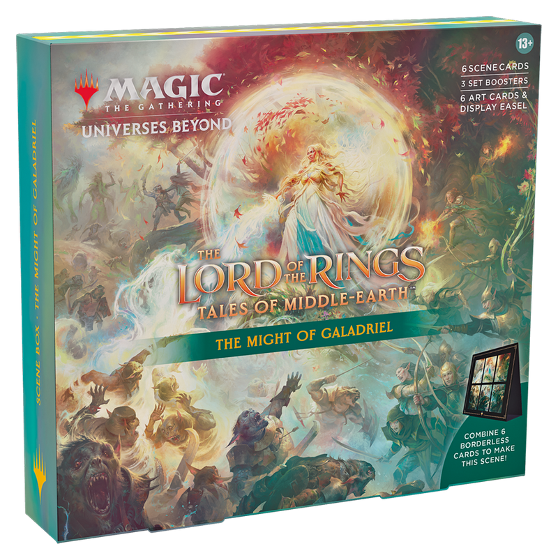 Magic the Gathering: Lord of the Rings Holiday Scene Box: The Might of Double Infinity Gaming Magic the Gathering: Lord of the Rings Holiday Scene Box: The Might of Double Infinity Gaming