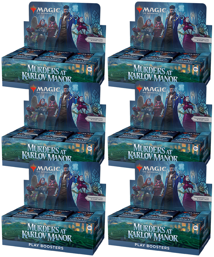 MTG: Murders at Karlov Manor Play Booster Case - 6 Boxes Double Infinity Gaming MTG: Murders at Karlov Manor Play Booster Case - 6 Boxes Double Infinity Gaming