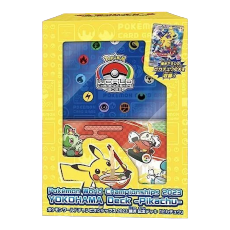 【未開封】ポケモンカードゲーム YOKOHAMA Deck - Pikachu Pokemon Japan: 2023 World Championships Yokohama Deck: Pikachu ex