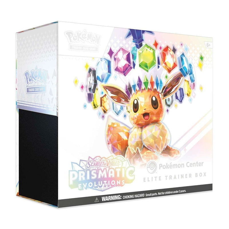 pokemon trading card center Pokemon: Prismatic Evolutions PKMN Elite Trainer Box – Double Infinity Gaming Currents crackle and dragons Best Cards in Modern Backing Option::PSA or Graded Guard jund
