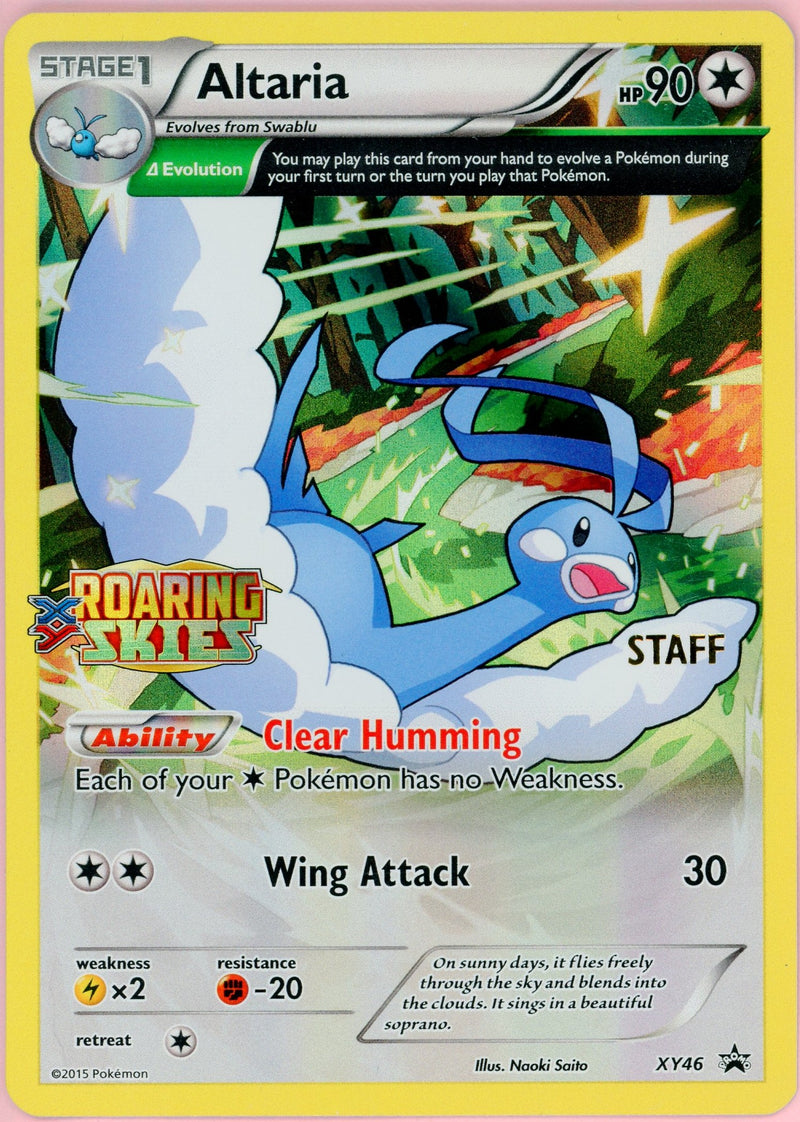 staff pokemon cards Pokemon Single: Alteria #XY46 Prerelease Staff Promo (2015) Holo LP –  Double Infinity Gaming