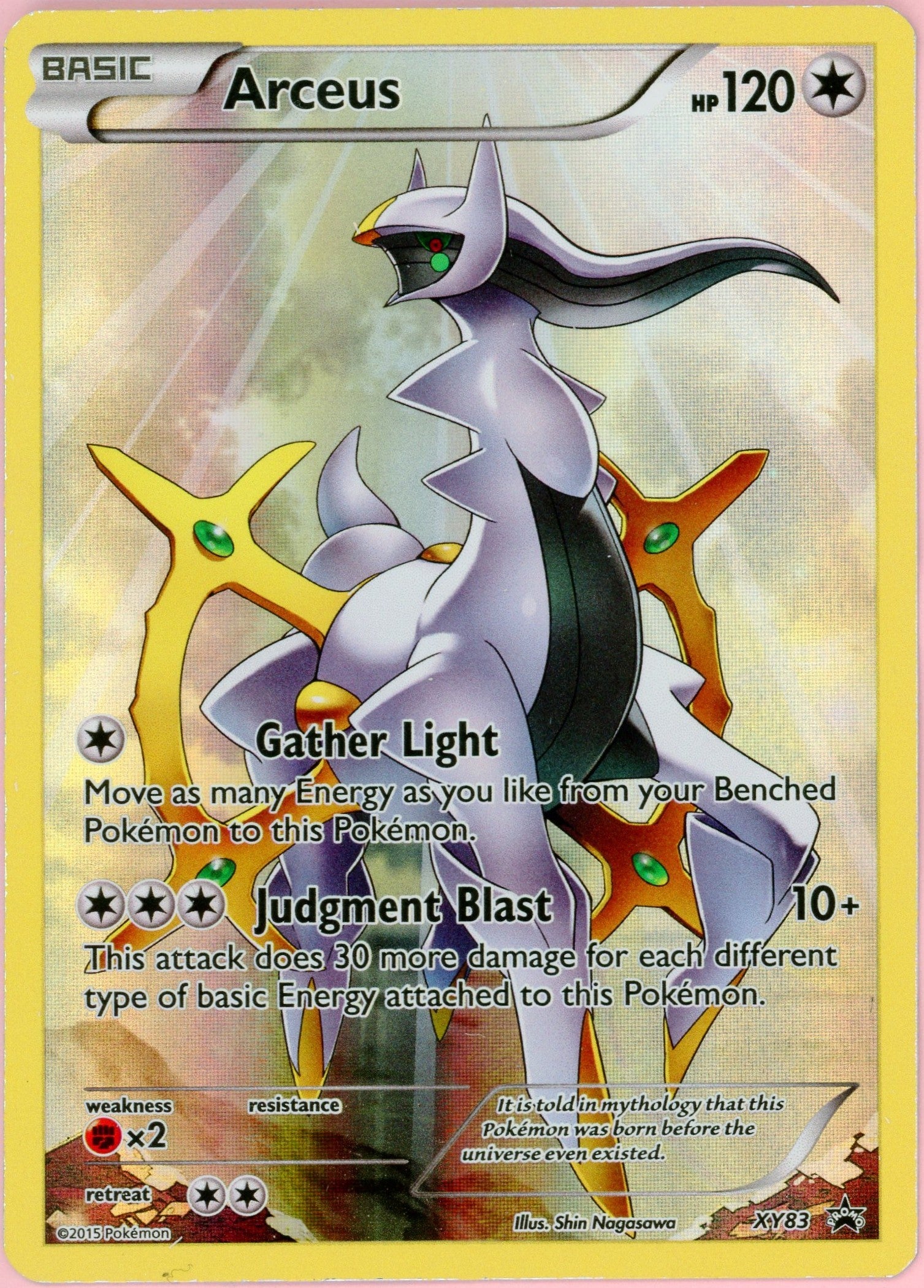 Pokemon Single: Arceus #XY83 Promo (2015) Colorless LP – Double