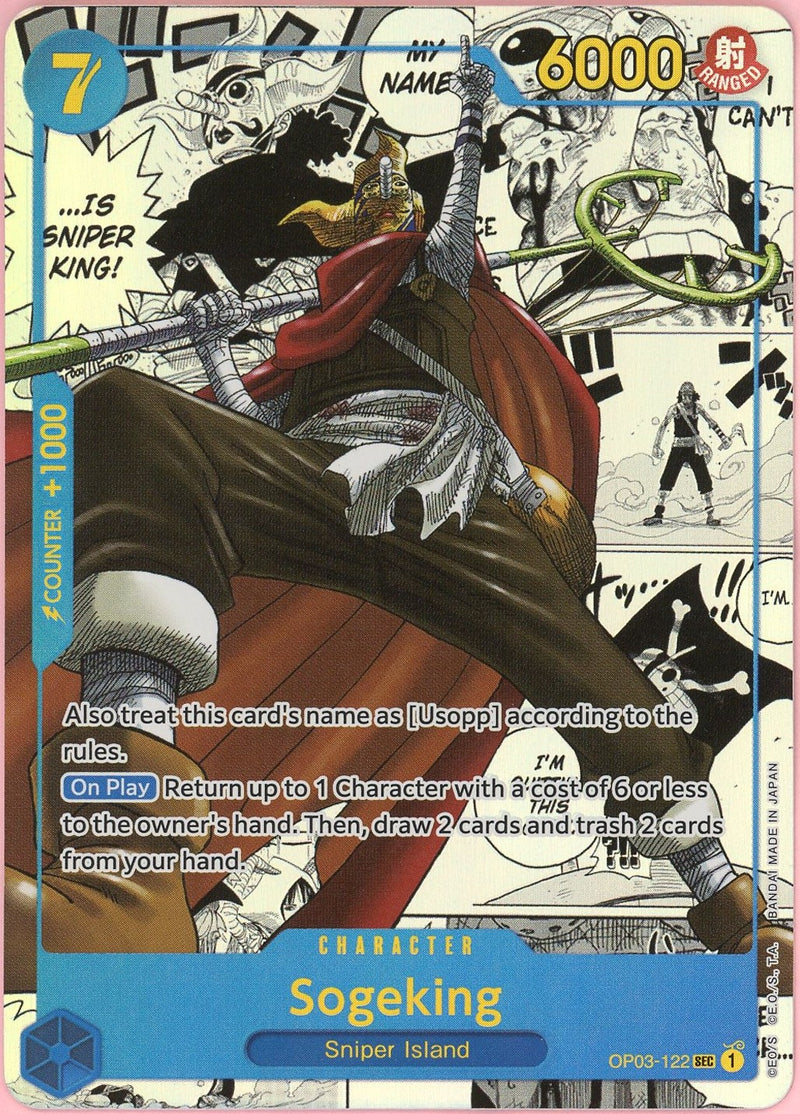 sogeking one piece card game Single: OP03-122 Manga Alt Art Pillars Of Strength NM MTG Foundations 1000 Attribute Cards that punish opponents Type:Grand Larceny Deck + Upgrade Bundle