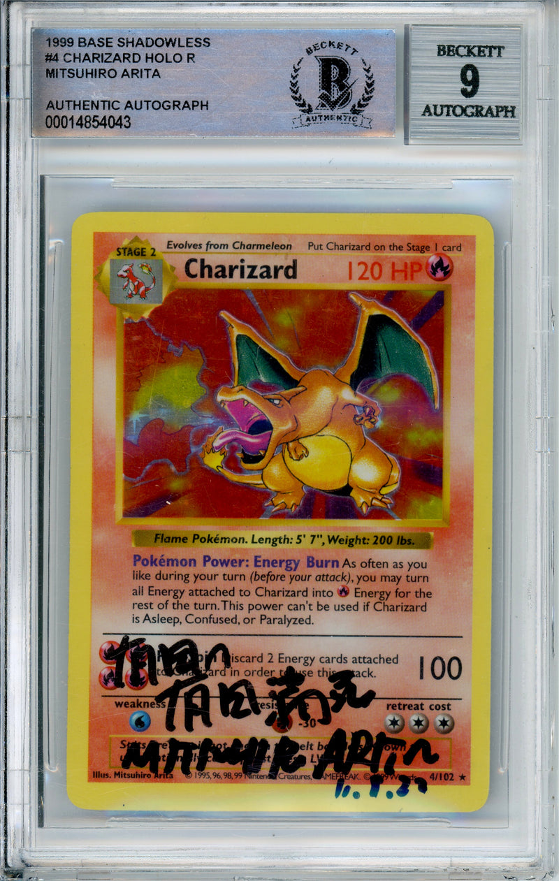 mitsuhiro arita pokemon cards Graded: Charizard #4 Base Set Shadowless (1999) Arit – Double Infinity Gaming 58 Secret Lair x Furby: Expansion Set:Black Bolt - Single Pack