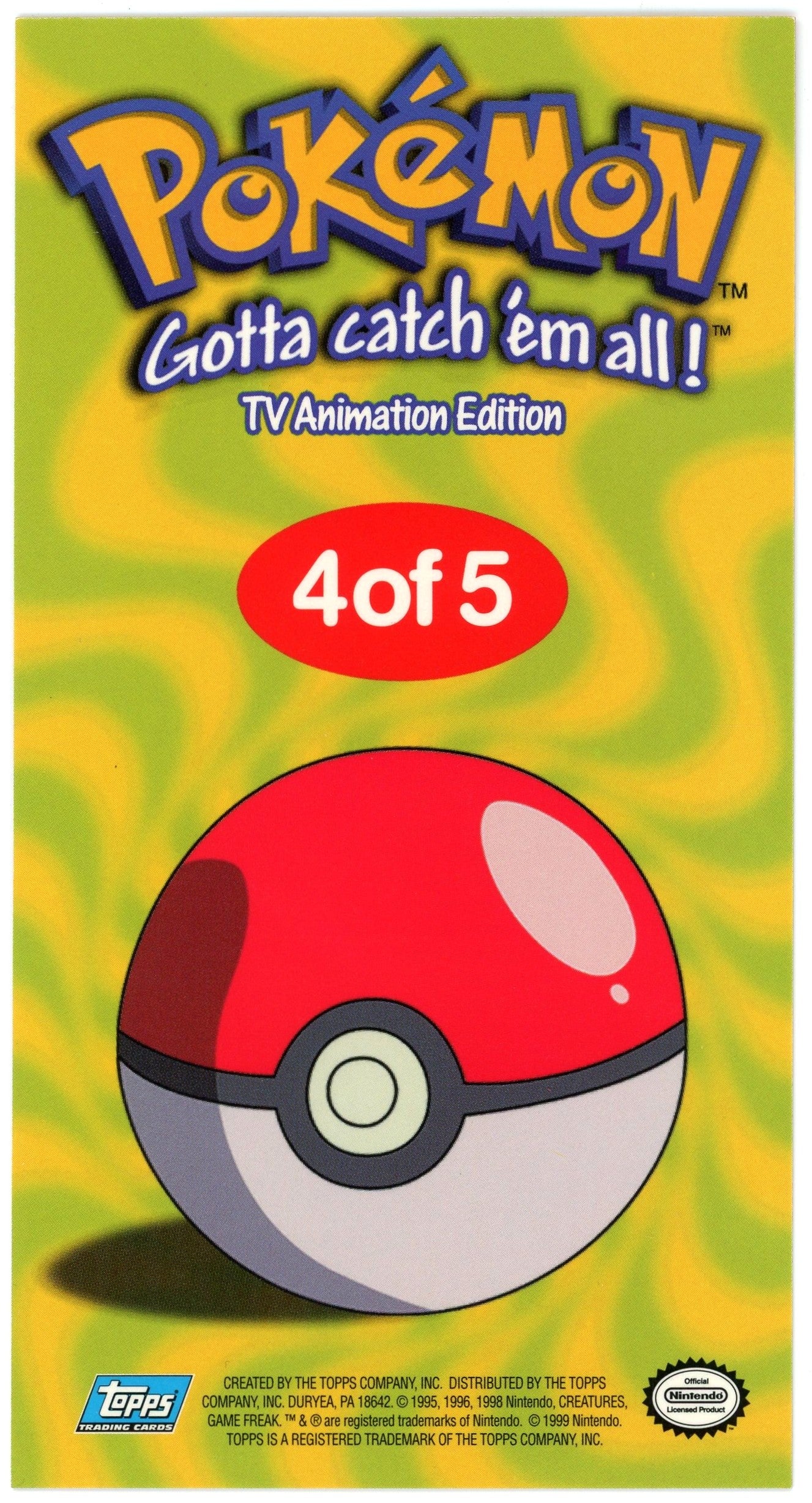 Pokemon: 1999 Topps Jumbo Chrome Charmander #4/5 – Double Infinity