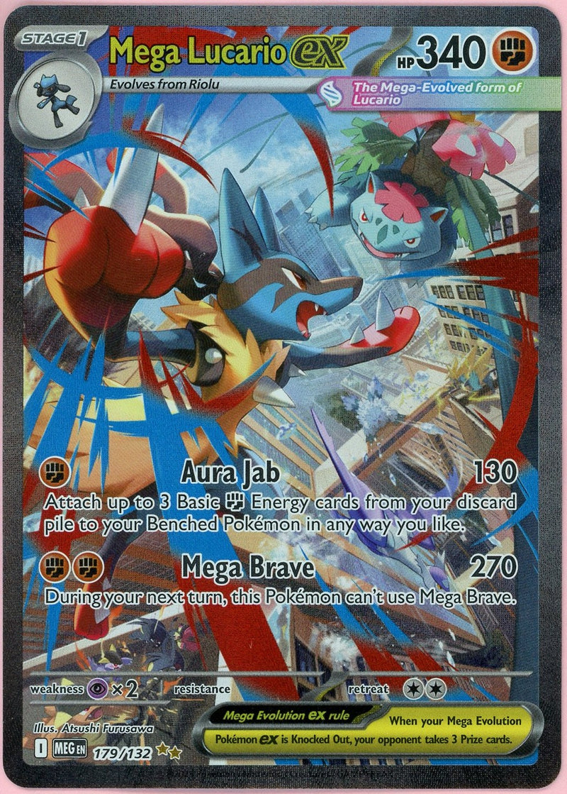 800 hp pokemon card Pokemon Single: Mega Lucario ex 179/132 Mega Evolution (2025) SIR NM –  Double Infinity Gaming