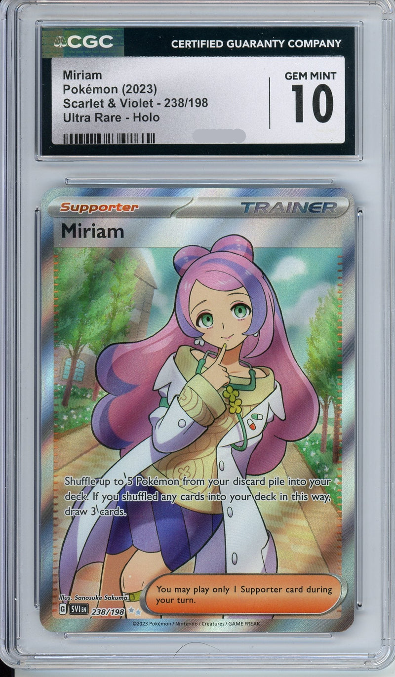 Pokemon Graded: Miriam CGC 10 – Double Infinity Gaming