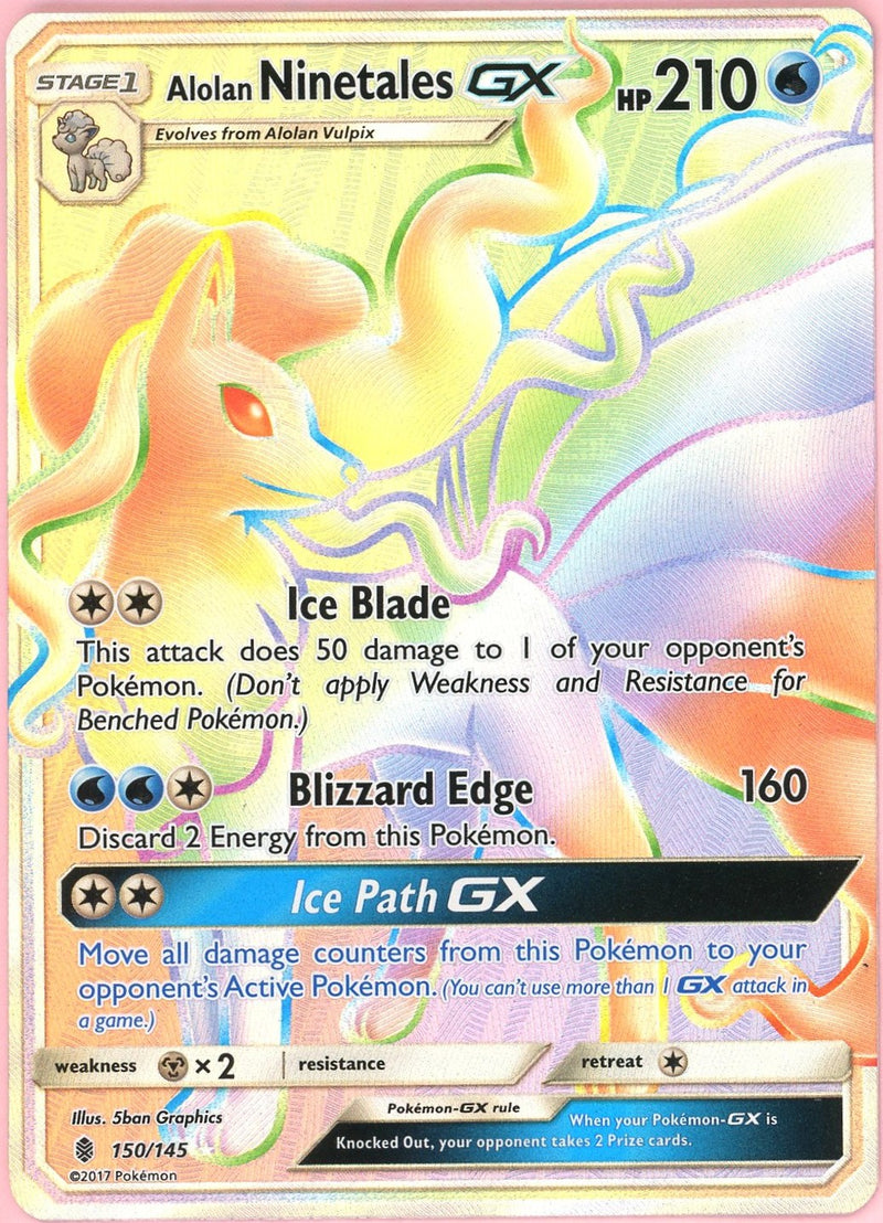 Alolan Ninetales GX (Secret) - Holofoil SM Guardians Rising