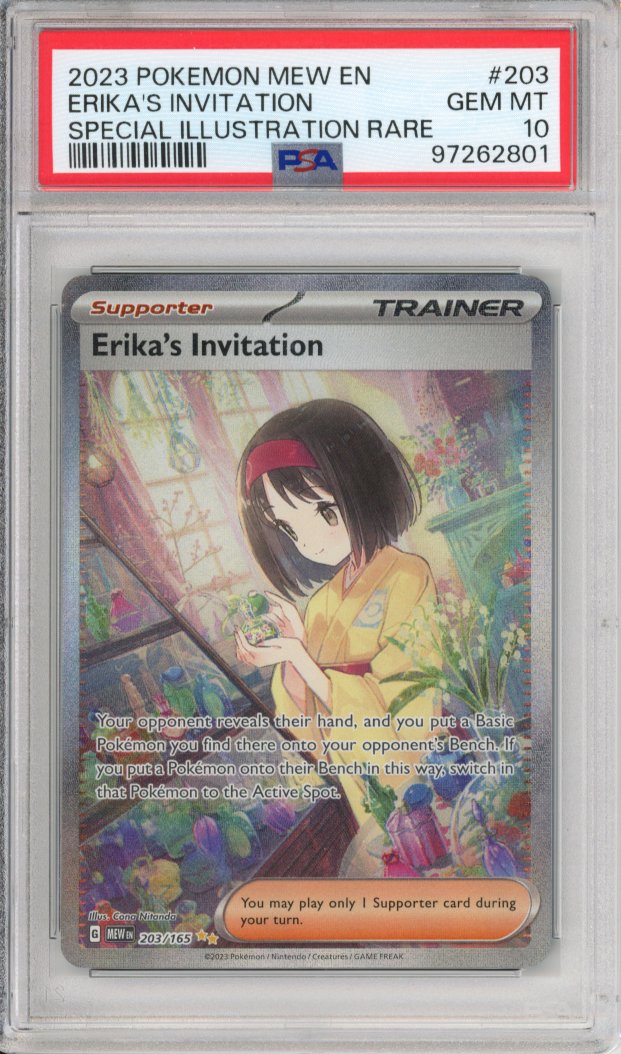 Pokemon Graded: Erika's Invitation 203/165 Scarlet & Violet 151 (2023) –  Double Infinity Gaming
