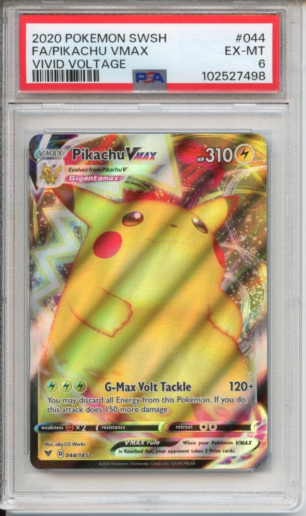 Pokemon Graded: Pikachu VMAX 44/185 Vivid Voltage (2020) Holo PSA 6 Double Infinity Gaming Pokemon Graded: Pikachu VMAX 44/185 Vivid Voltage (2020) Holo PSA 6 Double Infinity Gaming