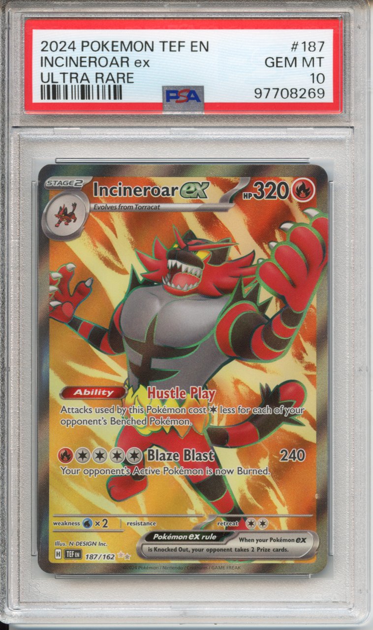 Pokemon Graded: Incineroar ex 187/162 Temporal Forces (2024) Holo Rare Double Infinity Gaming Pokemon Graded: Incineroar ex 187/162 Temporal Forces (2024) Holo Rare Double Infinity Gaming