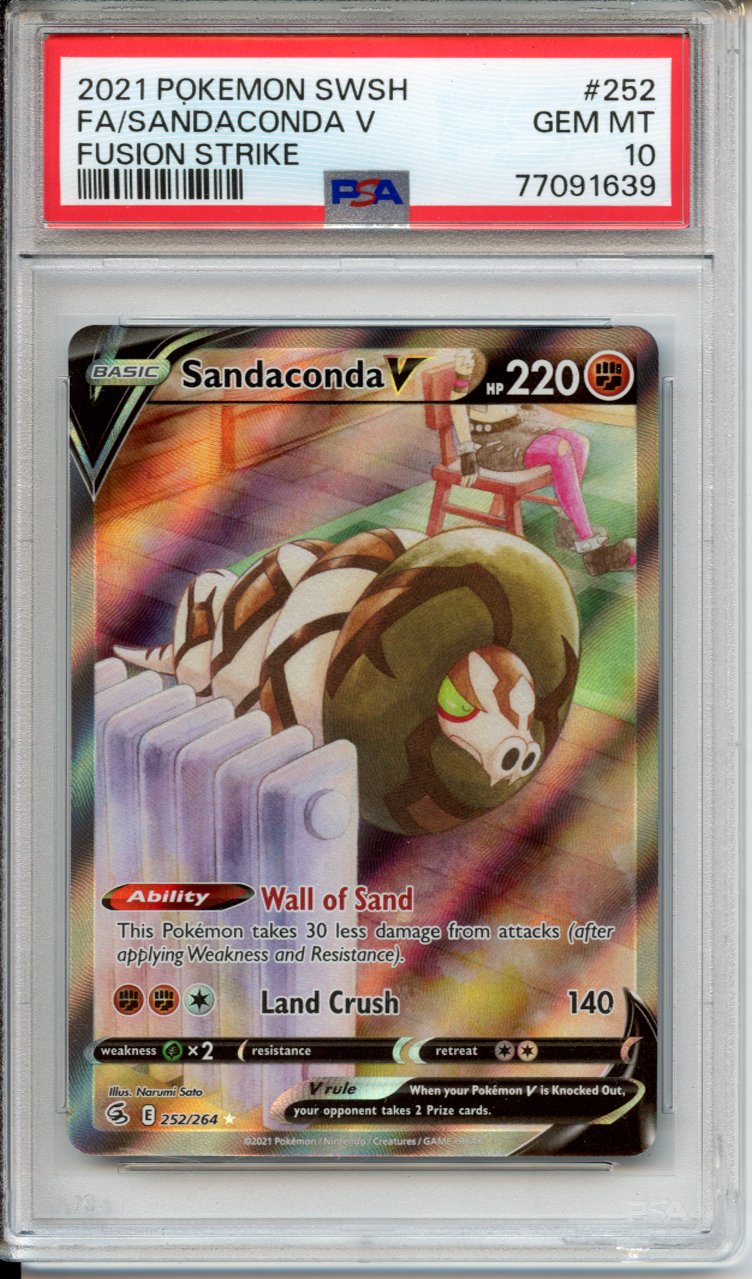 Pokemon Graded: Sandaconda V PSA 10 Pokemon Graded: Sandaconda V PSA 10