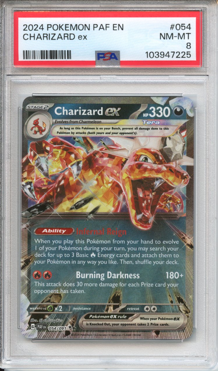 Pokemon Graded: Charizard ex 54/91 Paldean Fates (2024) Holo PSA 8 Double Infinity Gaming Pokemon Graded: Charizard ex 54/91 Paldean Fates (2024) Holo PSA 8 Double Infinity Gaming