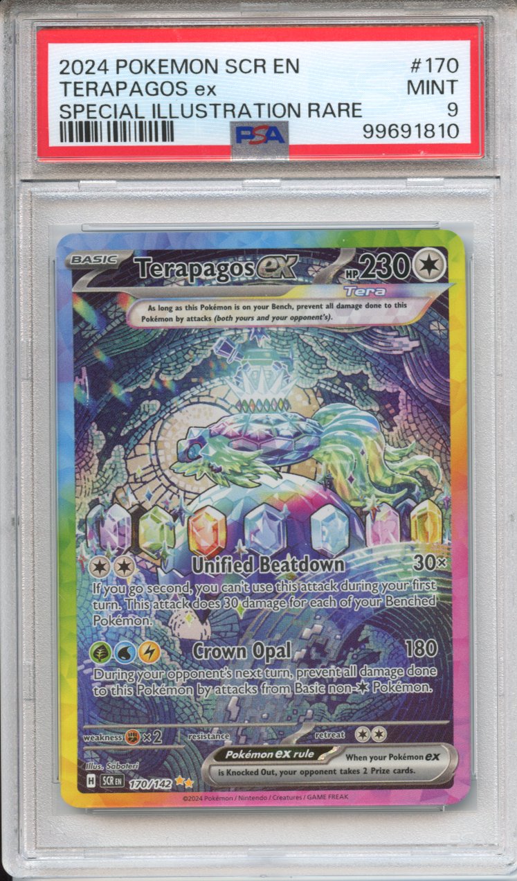 Pokemon Graded: Terapagos ex 170/142 Stellar Crown (2024) SIR Holo PSA –  Double Infinity Gaming