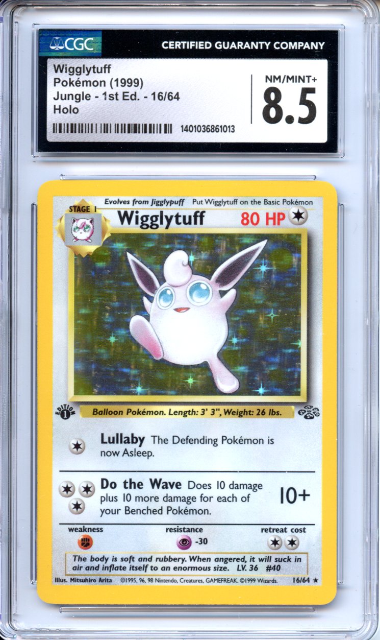 Pokemon Graded: Wigglytuff 1st Edition 16/64 Jungle (1999) Holo