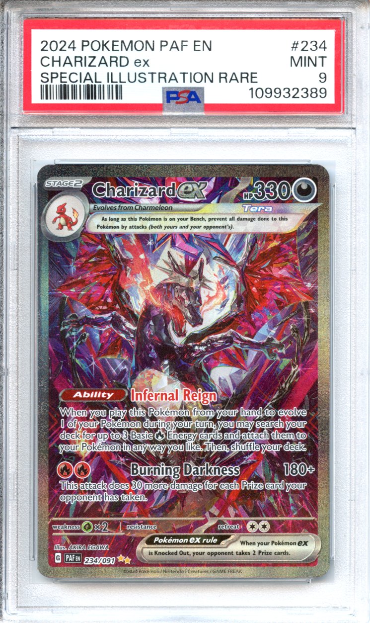Pokemon Graded: Charizard ex 234/91 Paldean Fates (2024) SIR Holo PSA –  Double Infinity Gaming
