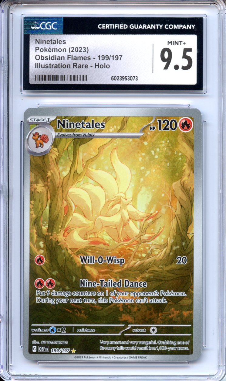 199 197 pokemon card Ninetales (199/197) [Scarlet & Violet: Obsidian Flames] main image 1
