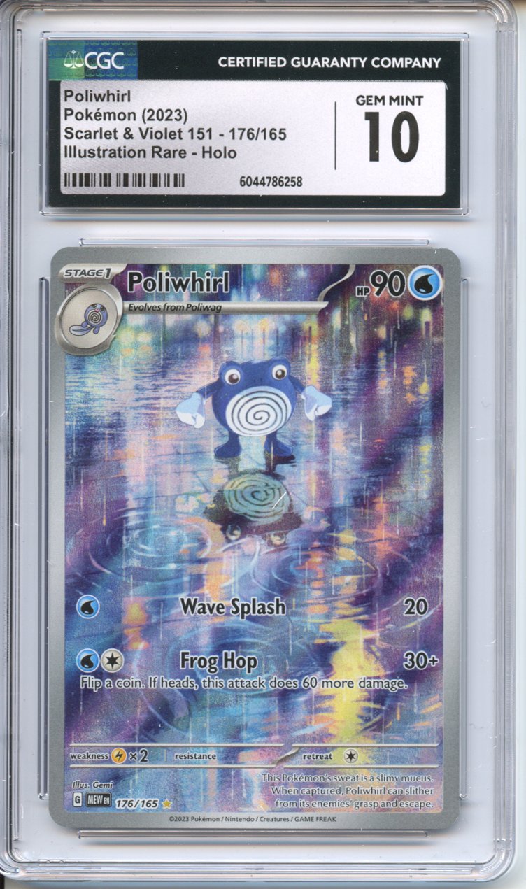 Pokemon Graded: Poliwhirl CGC 10 Double Infinity Gaming Pokemon Graded: Poliwhirl CGC 10 Double Infinity Gaming