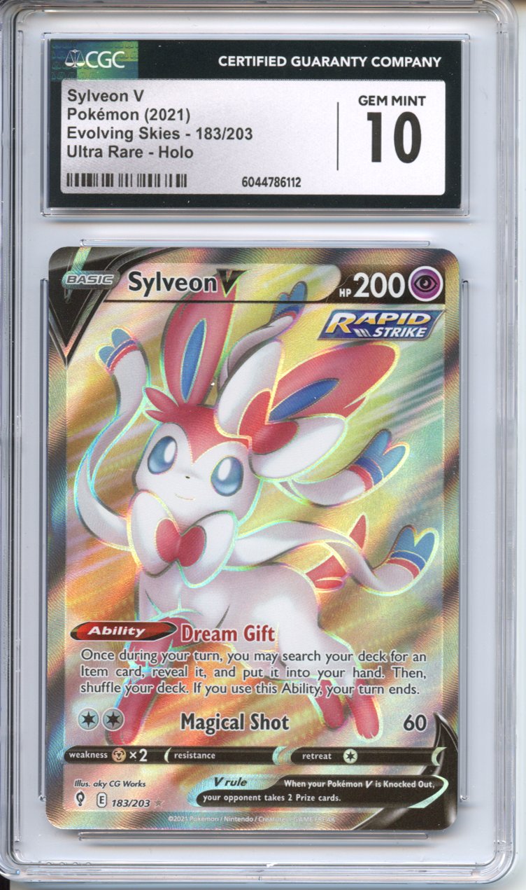 pokemon card sylveon Sylveon V EVS 074 Ultra Rare EN NM+
