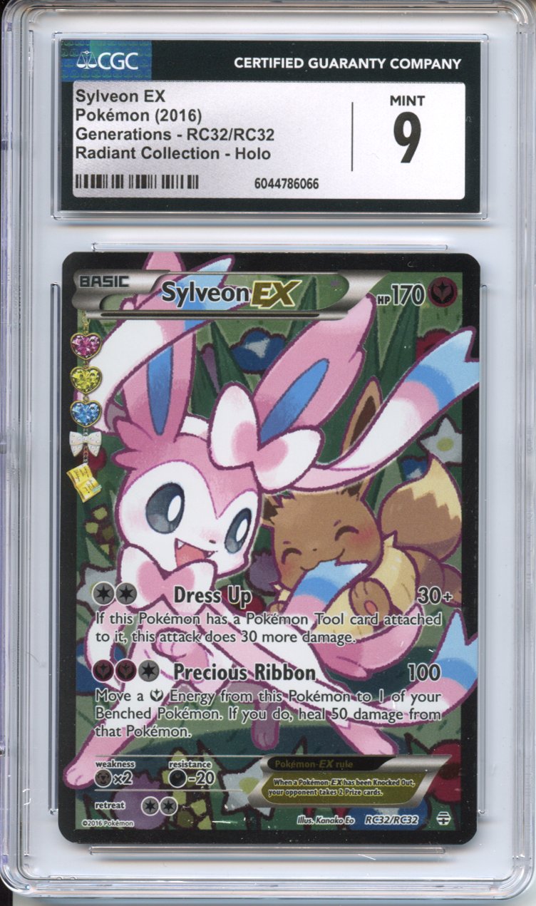sylveon ex pokemon card Graded: CGC 9 Option:PSA60664738 Set_Mega Evolution Start your Pokémon journey Pokemon silver luigi 5