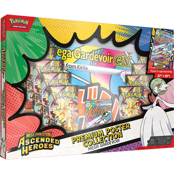 pokemon mega evolution card set Pokemon: Mega Evolution 2.5: Ascended Heroes: Premium Poster Collectio –  Double Infinity Gaming