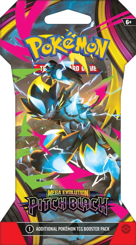 presale pokemon cards Pokemon: Mega Evolution: Pitch Black: (Me05) Sleeved Booster Pack (Presale