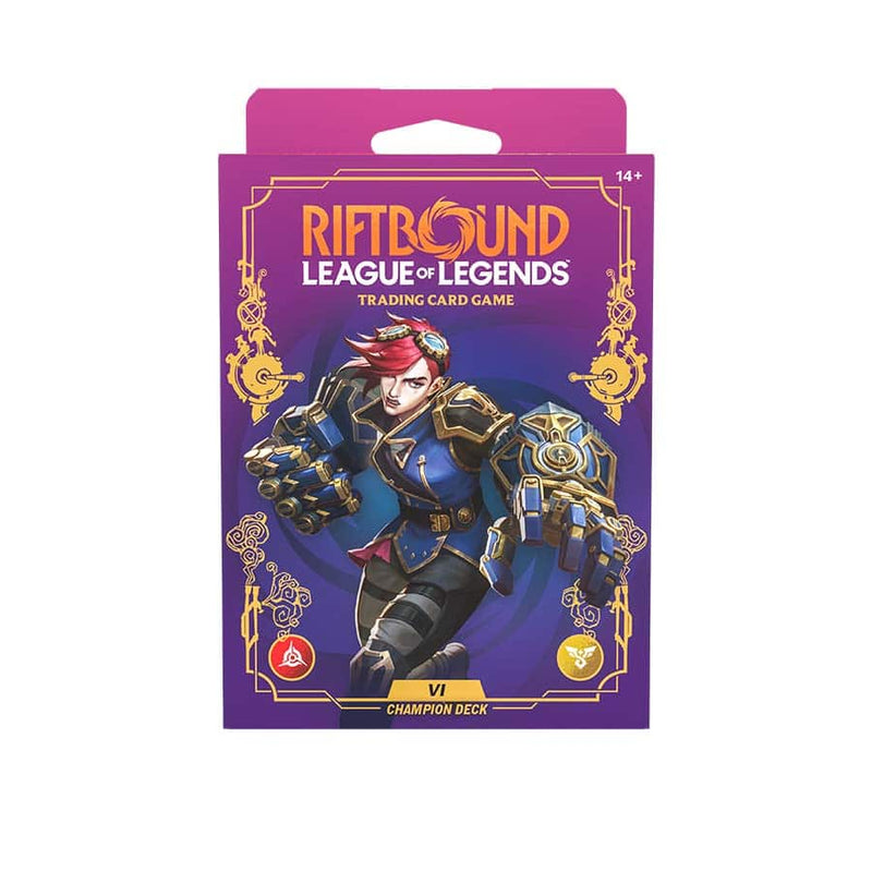 riftbound card box TCG: Unleashed: Champion Deck Box: Vi Type:Psychic IotRBlindBox card booster packs that Battlin' Boxer Rabbit Puncher