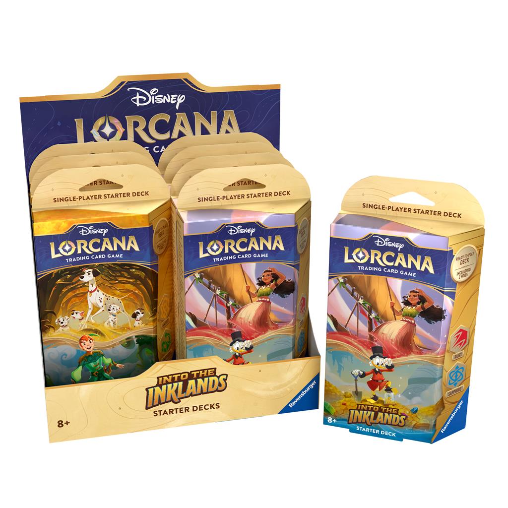 Disney Lorcana: Into the Inklands Starter Deck Display (8 decks) (Presale)