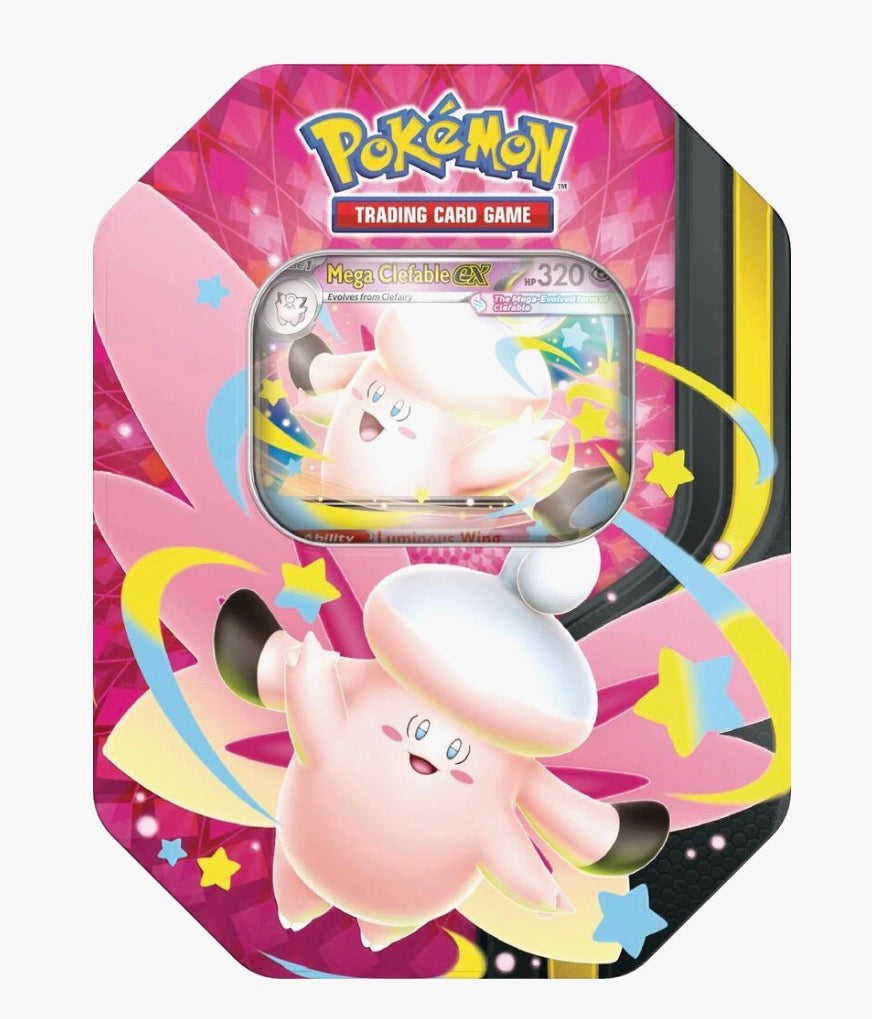Pokemon Tcg: Mega Moonlit Clefable Tin
