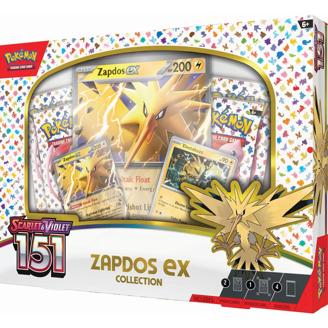 Pokemon: Scarlet & Violet 151- Zapdos ex Collection Box – Double