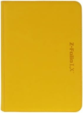 Portfolio: 9-Pocket Zippered LX- Yellow