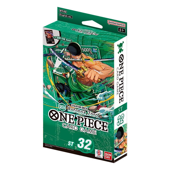 One Piece: Starter Deck: GREEN Roronoa Zoro (ST-32) (Presale - Expected Release Date July 31st, 2026)