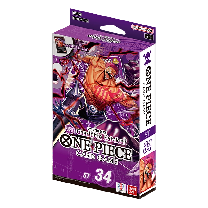 One Piece: Starter Deck: PURPLE Charlotte Katakuri (ST-34) (Presale - Expected Release Date July 31st, 2026)