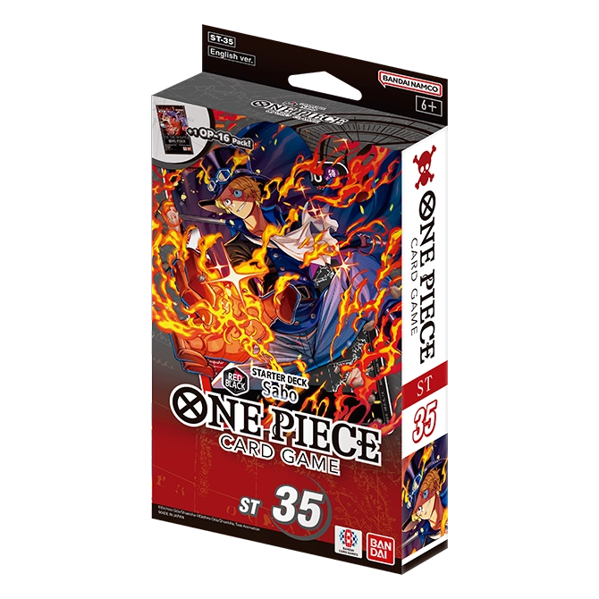 One Piece: Starter Deck: RED/BLACK Sabo (ST-35) (Presale - Expected Release Date July 31st, 2026)