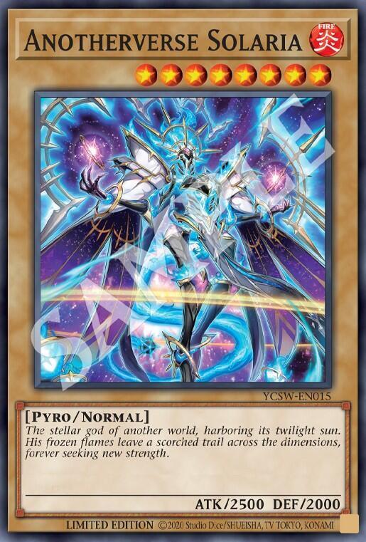 YuGiOh Singles: Anotherverse Solaria (SR) - Yu-Gi-Oh! Championship Series Prize Cards (YCSW)