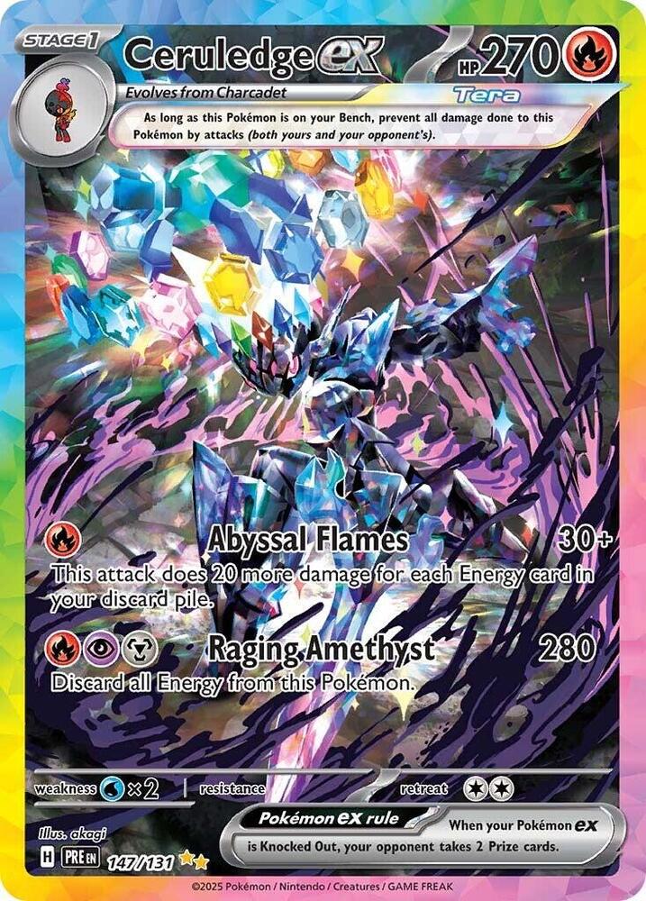 Pokemon Singles: Ceruledge ex 147/131