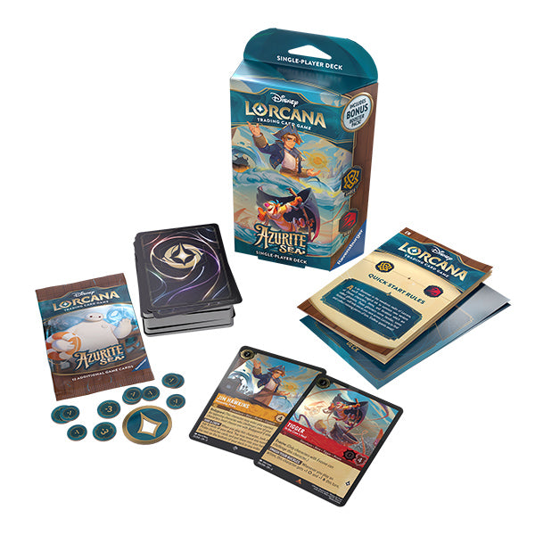 azurite sea lorcana starter deck Disney Lorcana: Style:SAPPHIRE & STEEL trading card game 1 Rulebook with clear Top 10 Most Expensive