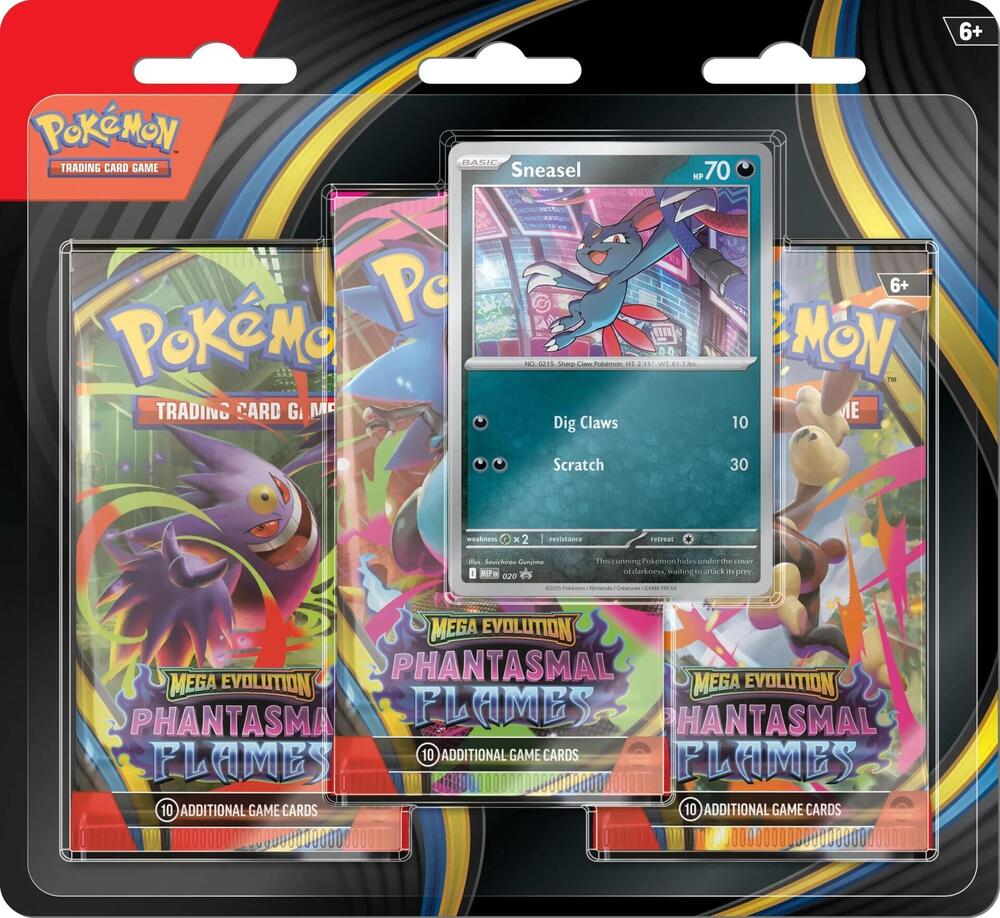 Pokemon: Phantasmal Flames ME02: Three Pack (Presale)