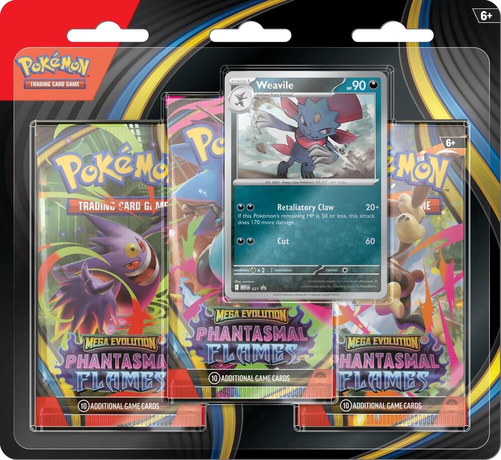 Pokemon: Phantasmal Flames ME02: Three Pack – Double Infinity Gaming