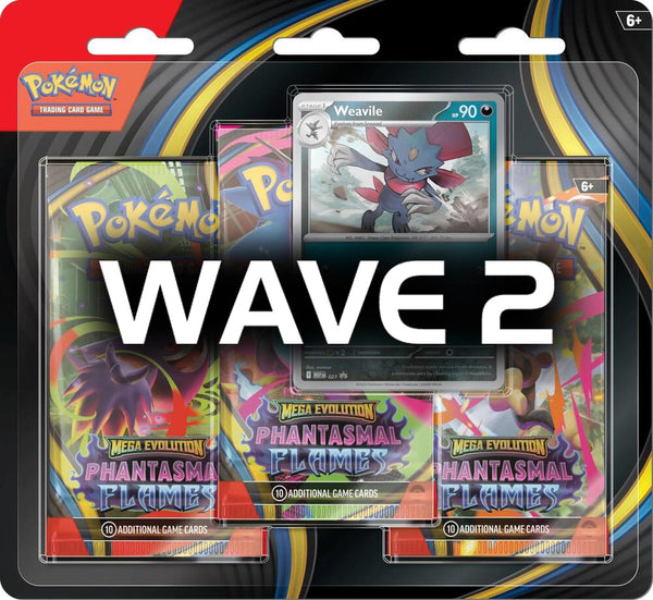 Pokemon: Phantasmal Flames ME02: Three Pack (WAVE 2)