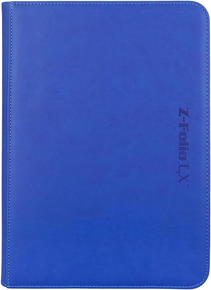 Portfolio: 9-Pocket Zippered LX- Blue